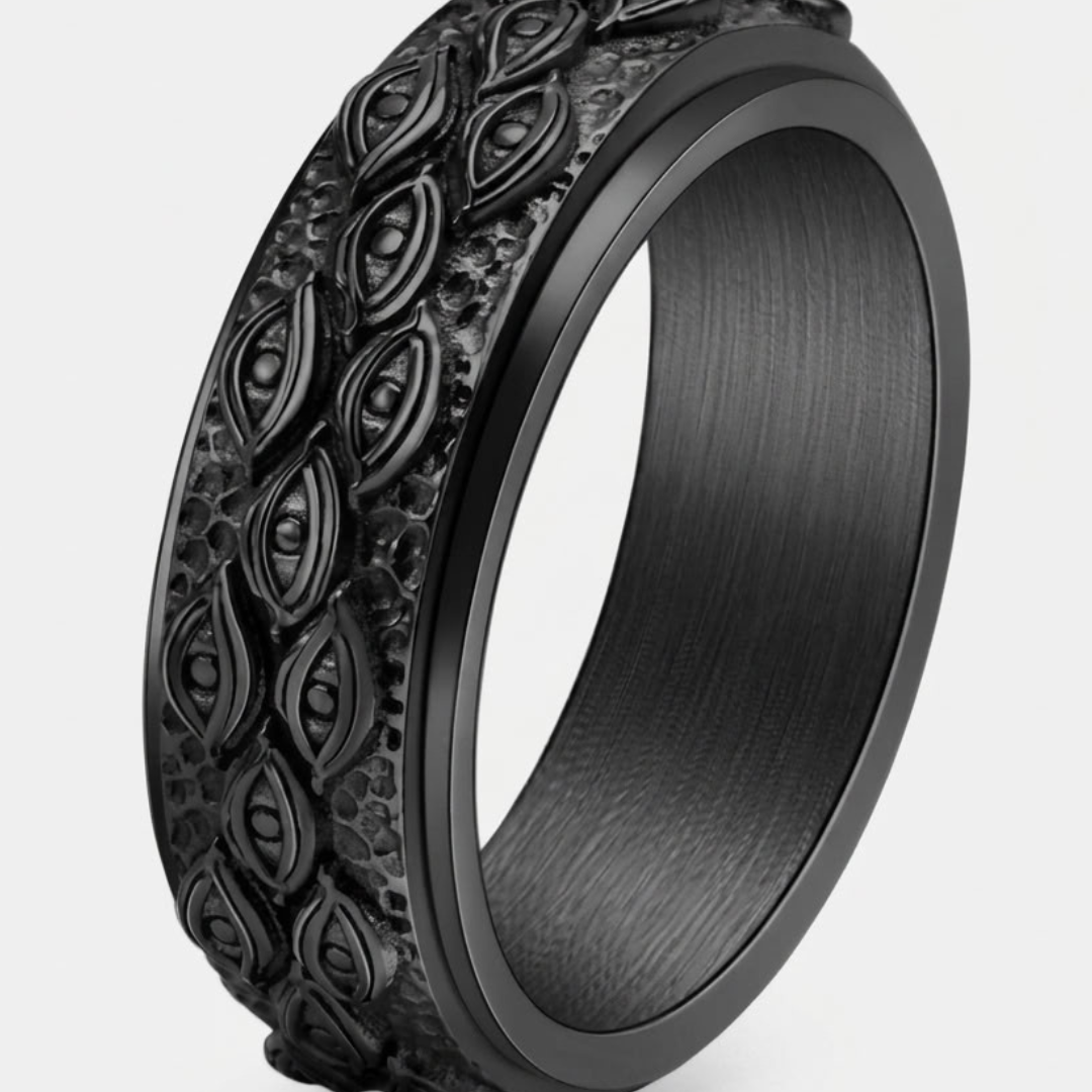 Eye Motif Statement Ring For Men