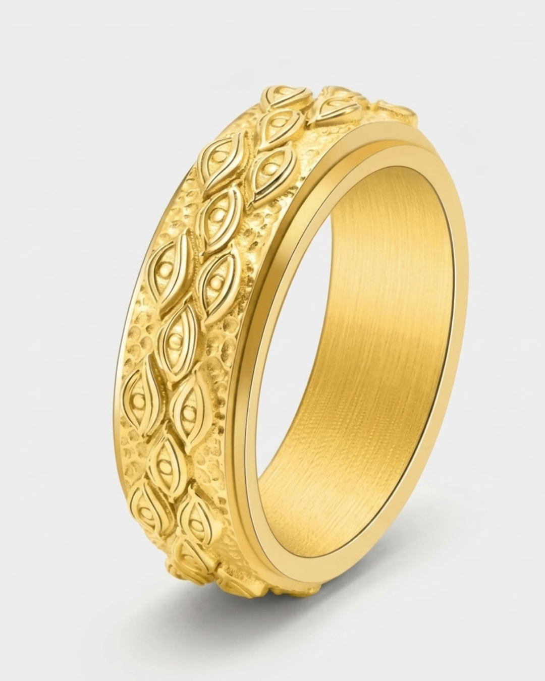 Eye Motif Statement Ring For Men