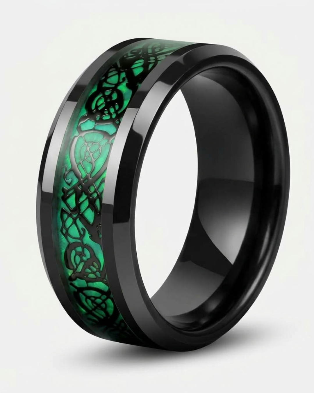 Dragon Motif Statement Ring For Men