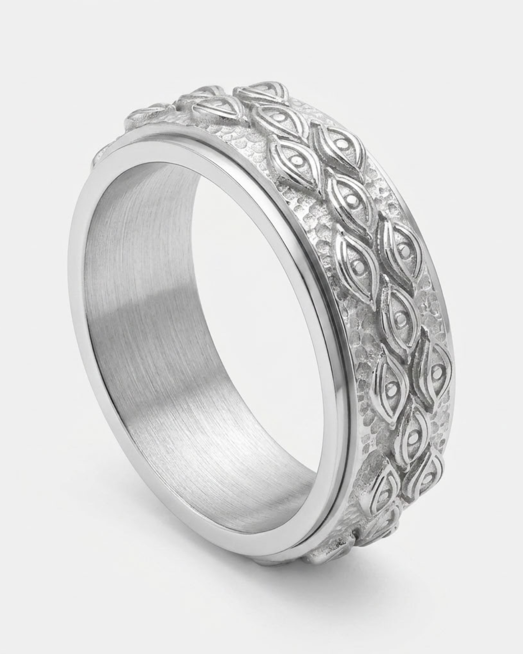 Eye Motif Statement Ring For Men