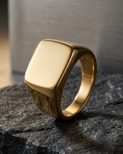 Rectangle Signet Ring For Men