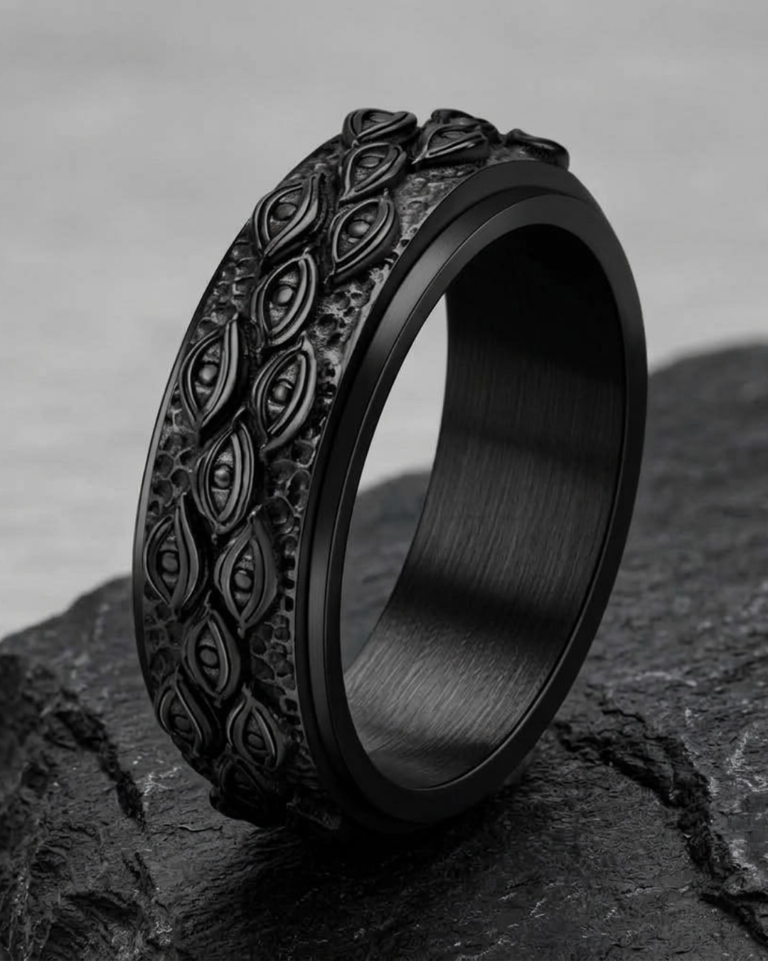 Eye Motif Statement Ring For Men
