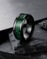 Dragon Motif Statement Ring For Men