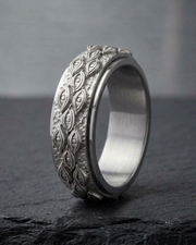 Eye Motif Statement Ring For Men