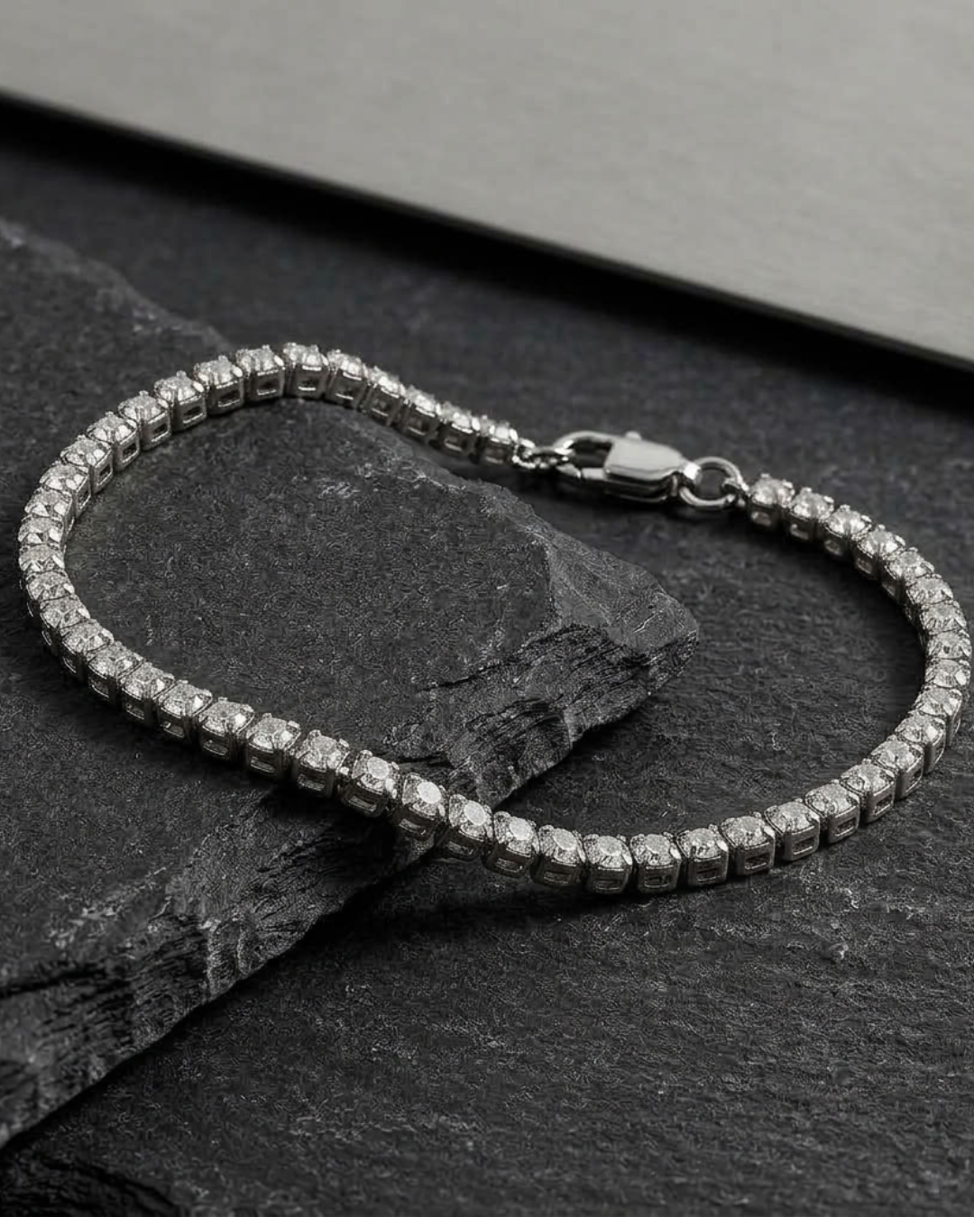 2.5mm Micro Tennis Bracelet For Men