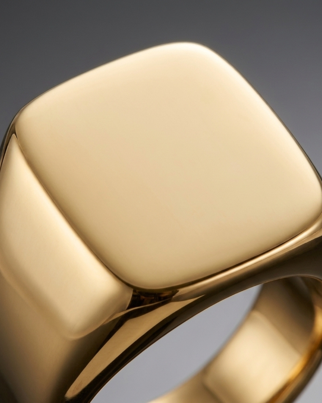 Rectangle Signet Ring For Men