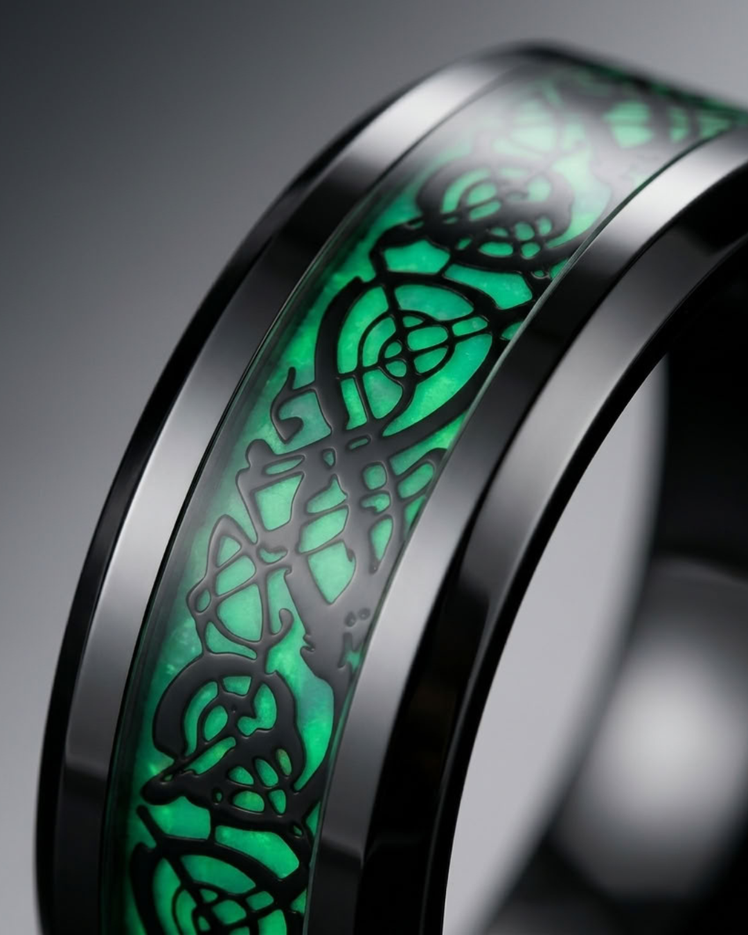 Dragon Motif Statement Ring For Men