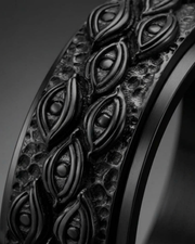 Eye Motif Statement Ring For Men