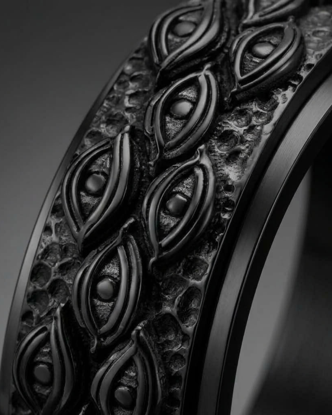 Eye Motif Statement Ring For Men