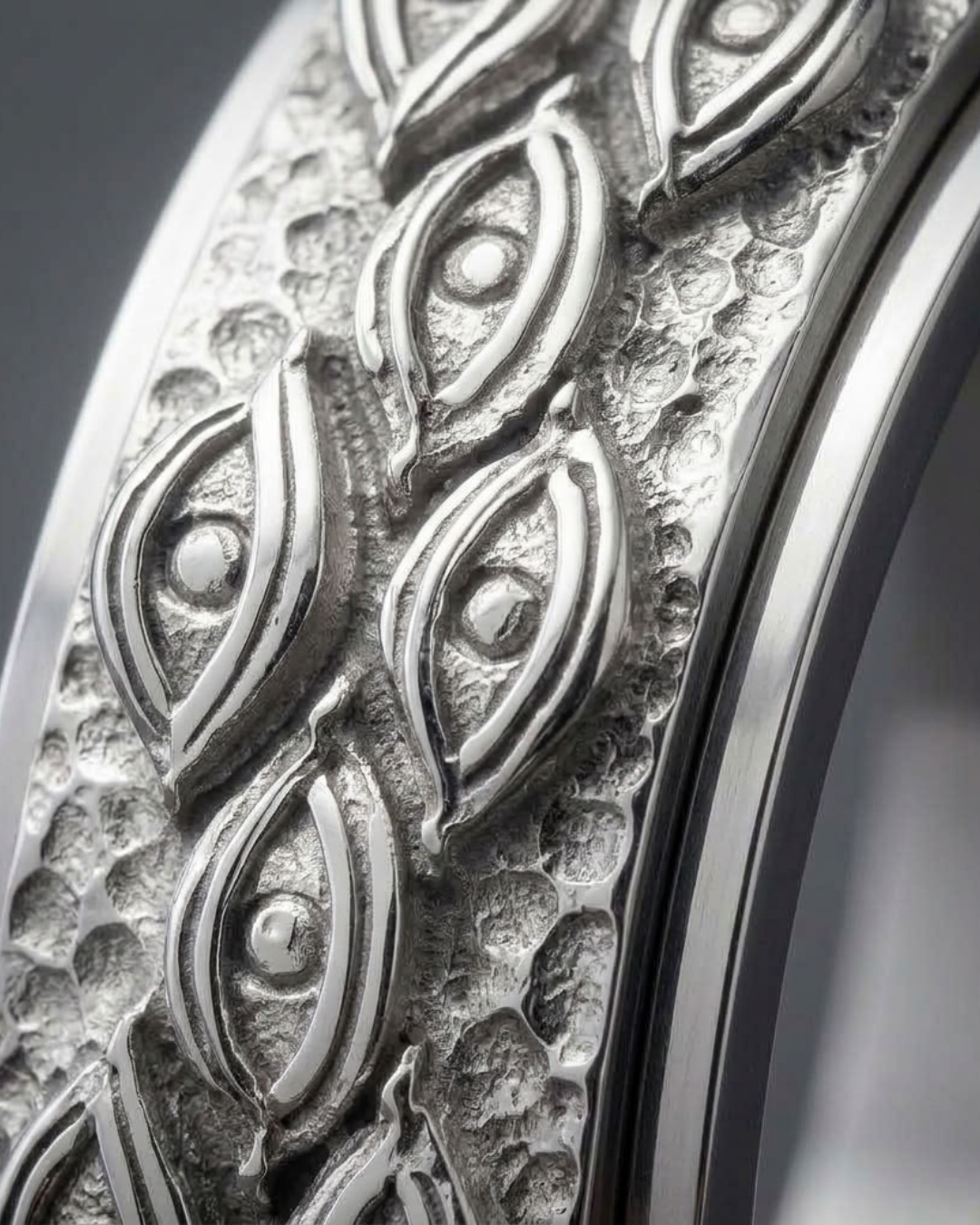 Eye Motif Statement Ring For Men