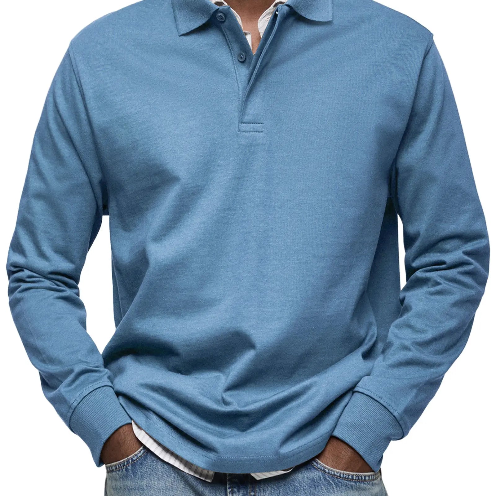 Harrington Oxford | Luxury Long Sleeve Polo Harrington Oxford