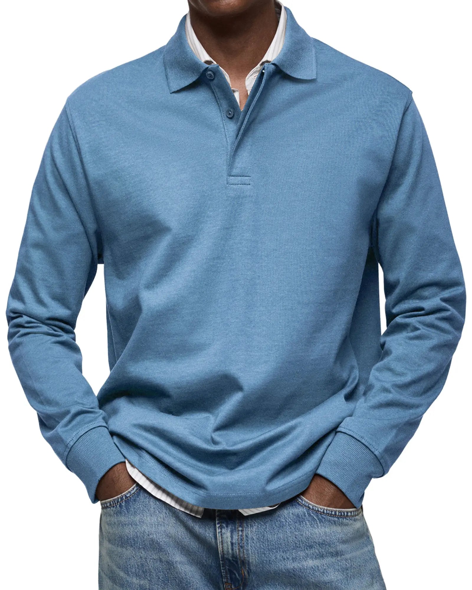 Harrington Oxford | Luxury Long Sleeve Polo Harrington Oxford