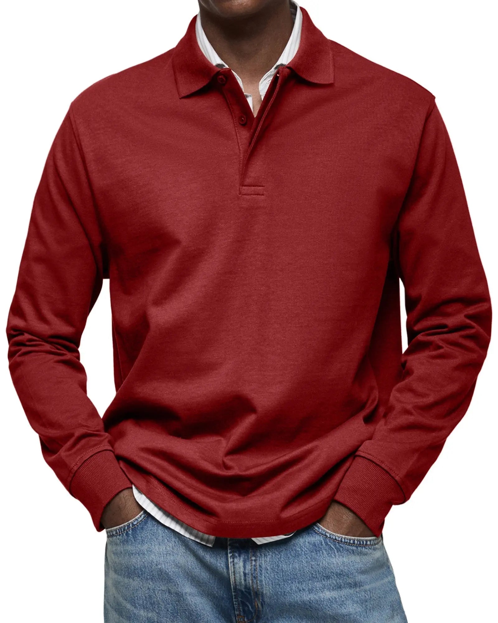 Harrington Oxford | Luxury Long Sleeve Polo Harrington Oxford