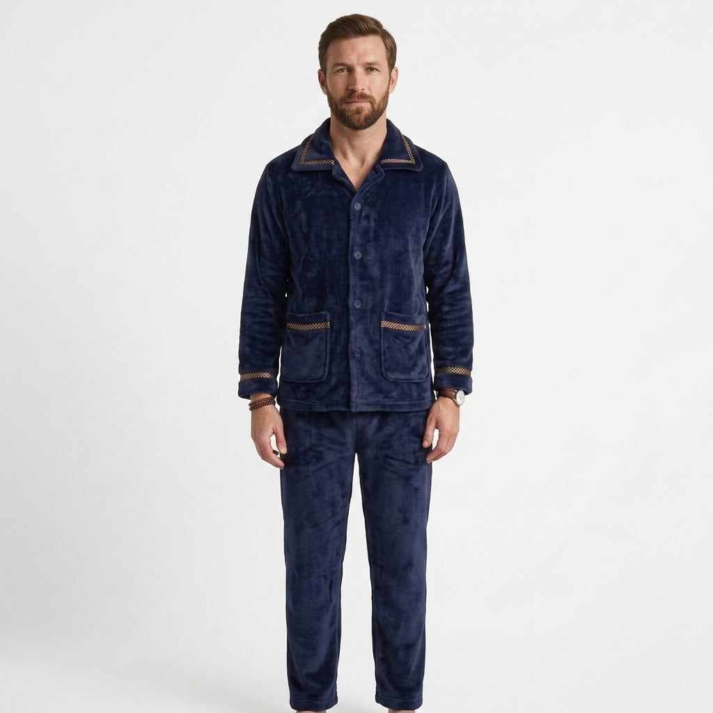 Fleece Winter Pyjama Set For Men
