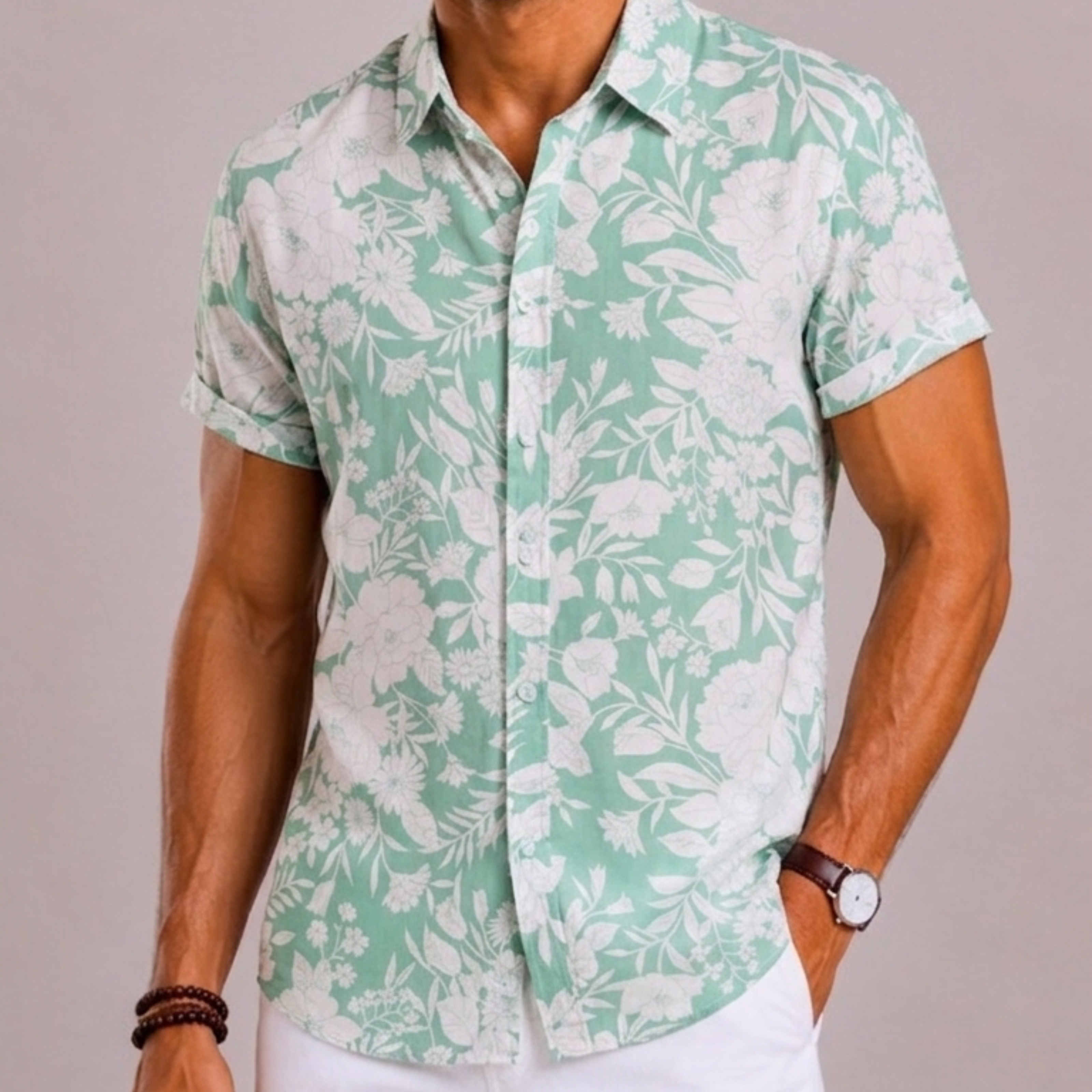 Harrington Oxford | Floral Shirt For Men