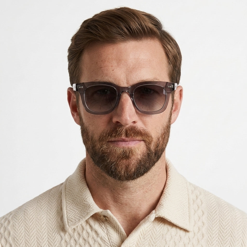 Vintage Square Acetate Sunglasses For Men