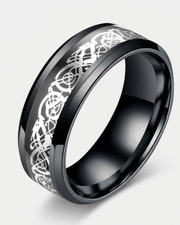 Dragon Motif Statement Ring For Men