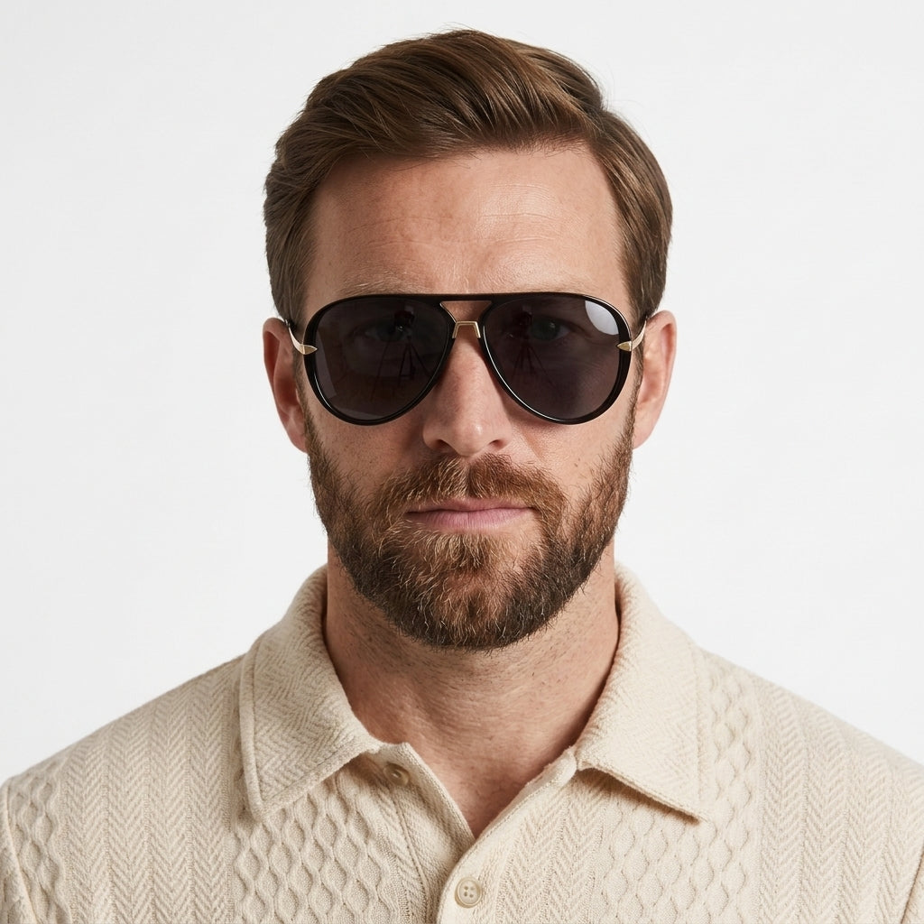 Premium Aviator Sunglasses With UV Protection For Men