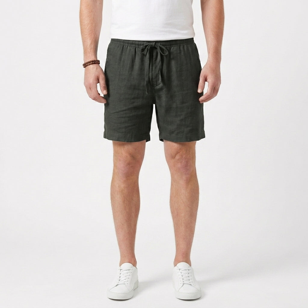 Cotton Linen Summer Shorts For Men