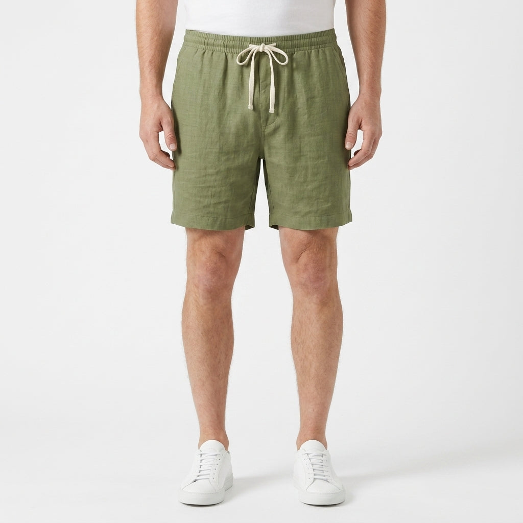 Cotton Linen Summer Shorts For Men