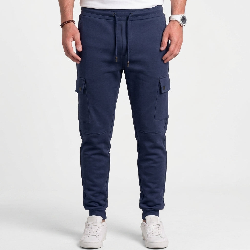 Stretch Cropped Jogger Trousers For Men