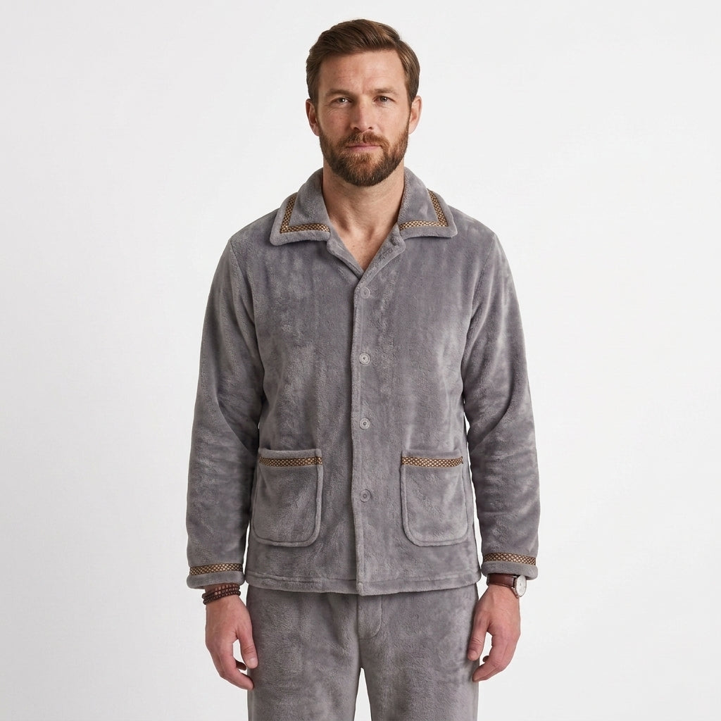 Fleece Winter Pyjama Set For Men