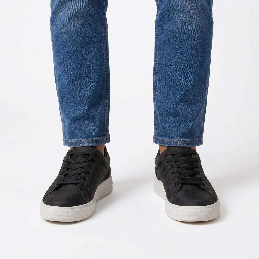 Textured Casual Lace-Up Trainers For Men