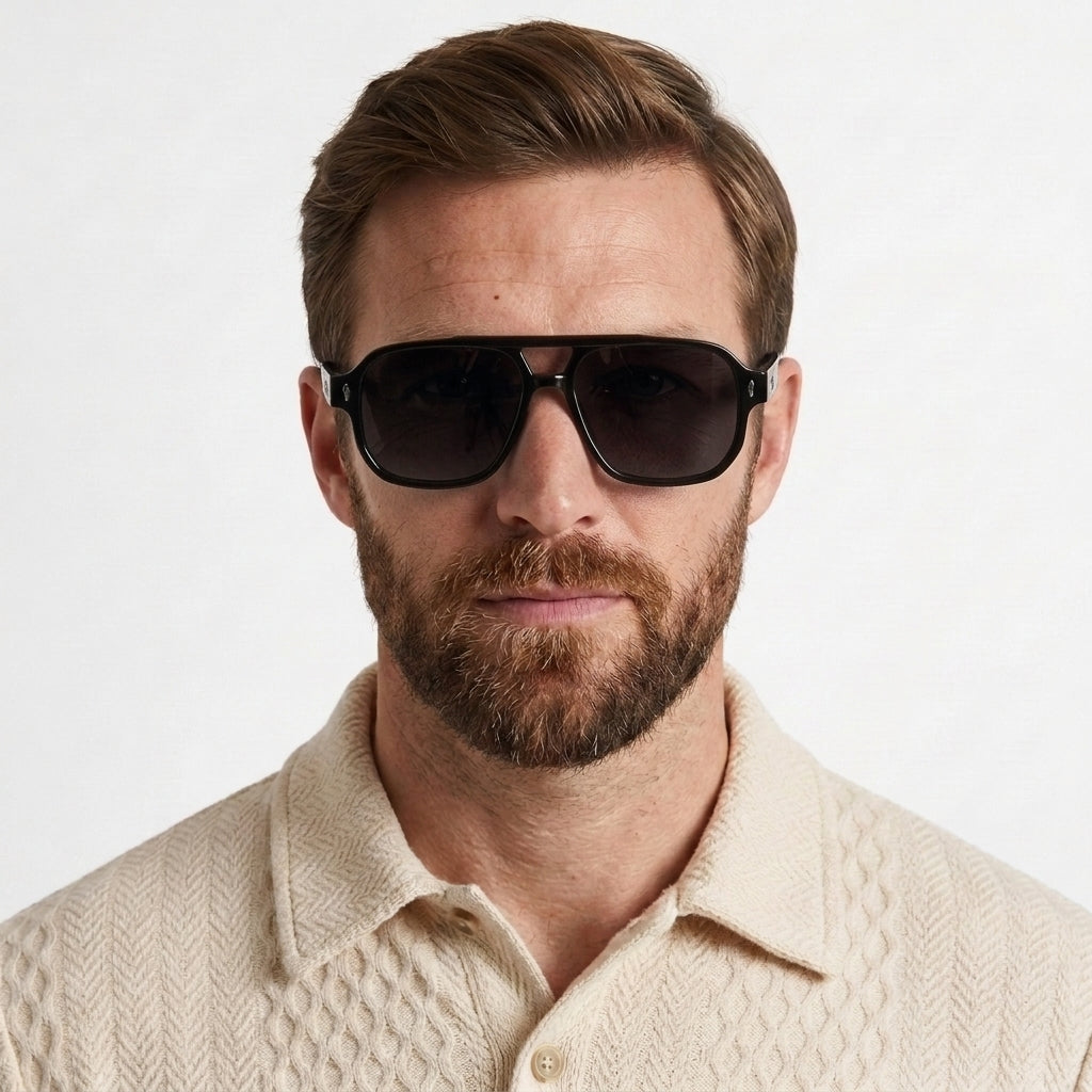 Bold Acetate Aviator Sunglasses For Men
