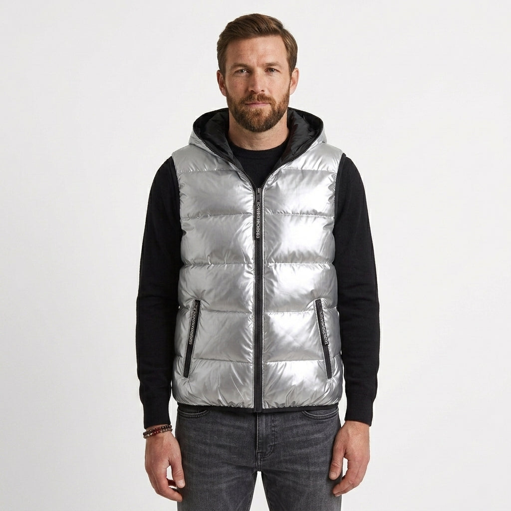 Quilted Hooded Puffer Jacket For Men