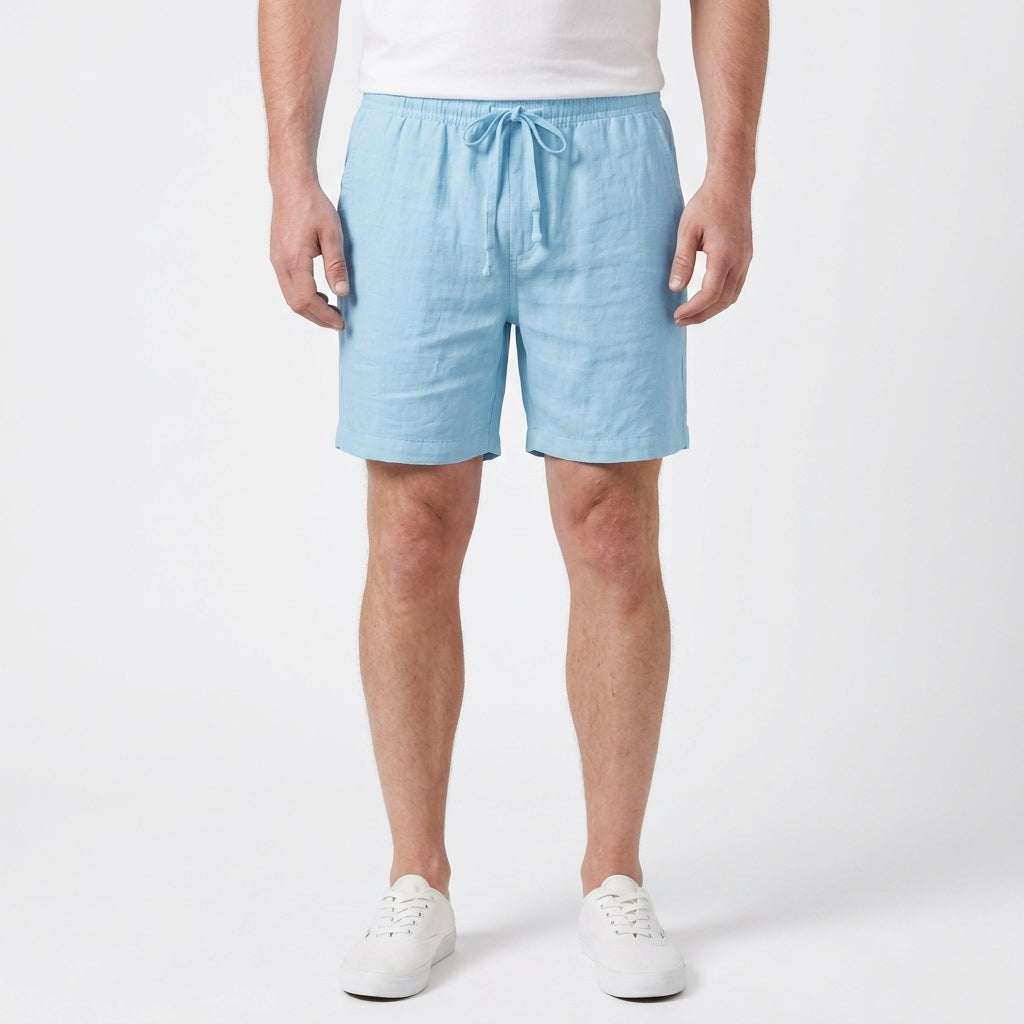 Cotton Linen Summer Shorts For Men