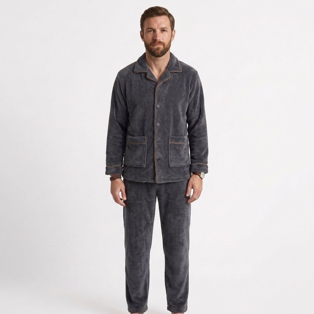 Fleece Winter Pyjama Set For Men