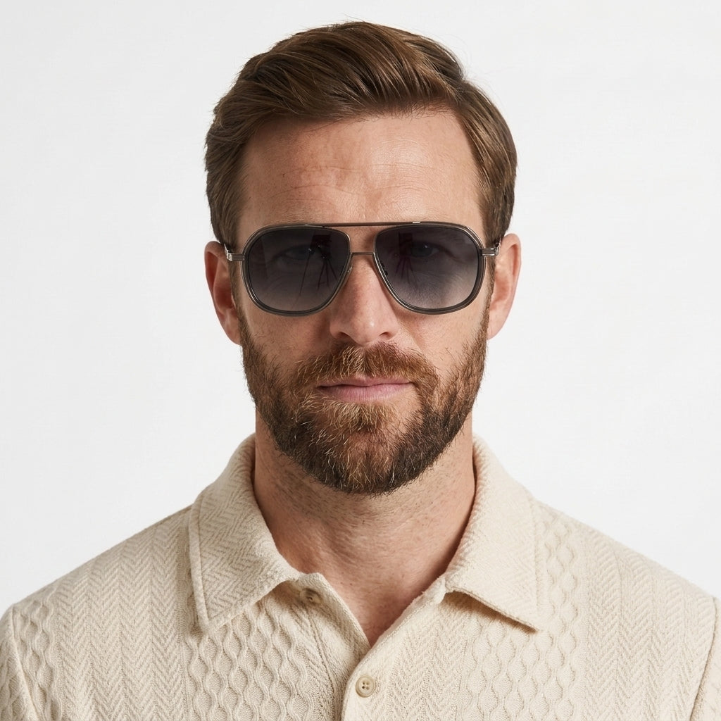 Vintage Aviator UV400 Sunglasses For Men
