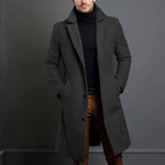 Harrington Oxford | Men's Tailored Wool Overcoat – Classic Long Winter Coat for Smart or Casual Wear Harrington Oxford