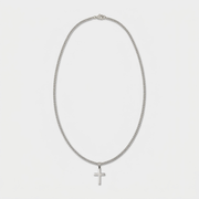 Stainless Steel Cross Chain Necklace For Men