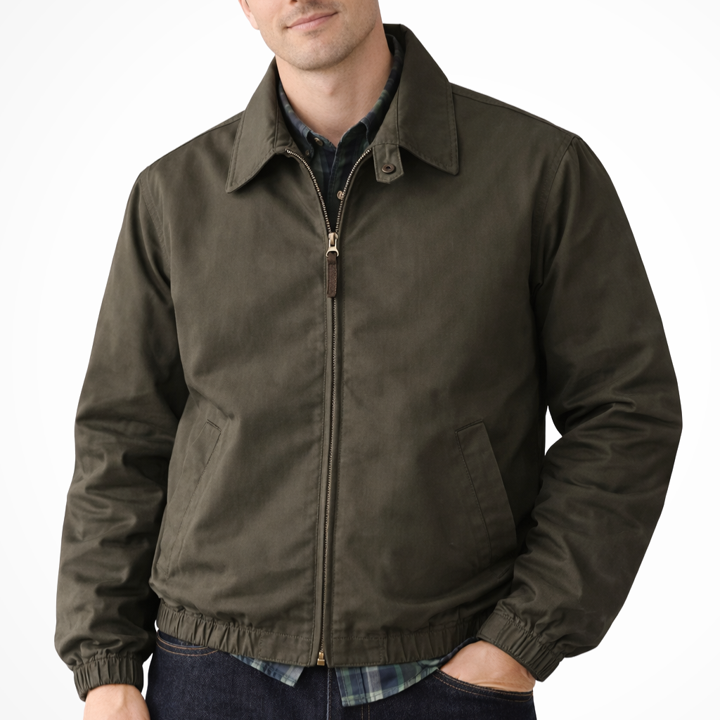 HARRINGTON OXFORD | MINIMAL HARRINGTON ZIP JACKET FOR MEN