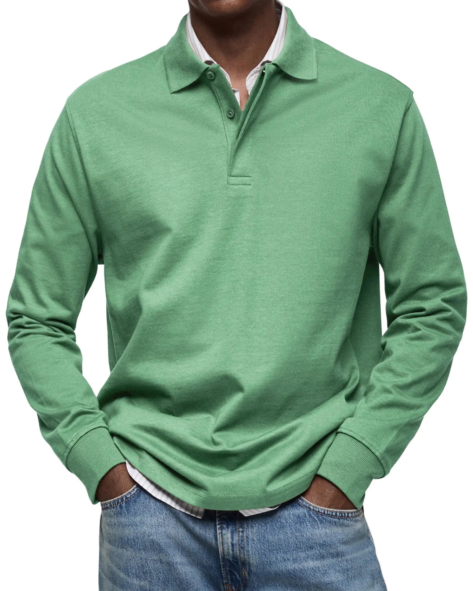 Harrington Oxford | Luxury Long Sleeve Polo Harrington Oxford