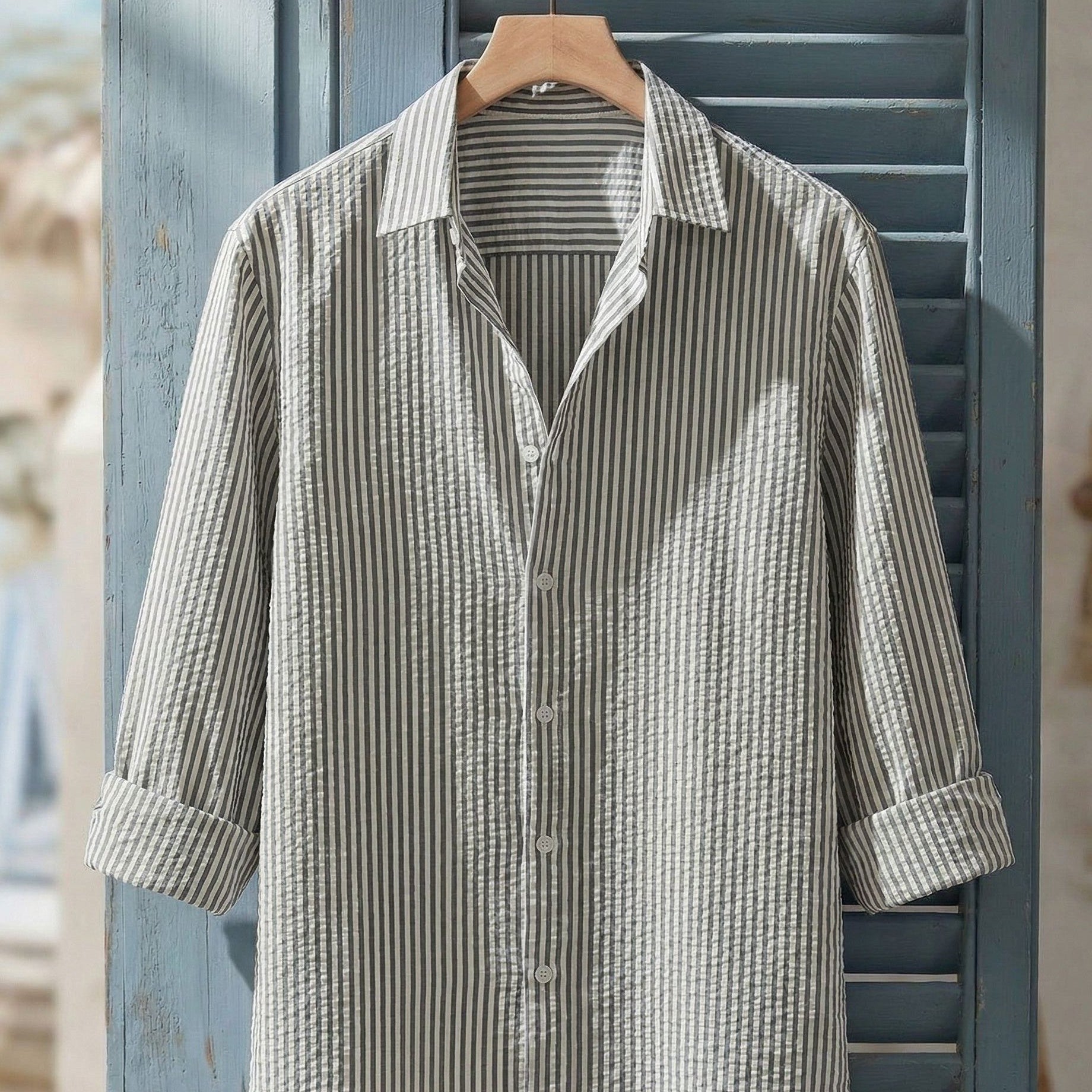 Harrington Oxford | Textured Short Sleeve Shirt For Men