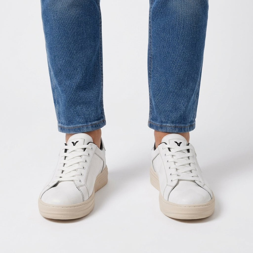 Textured Casual Lace-Up Trainers For Men