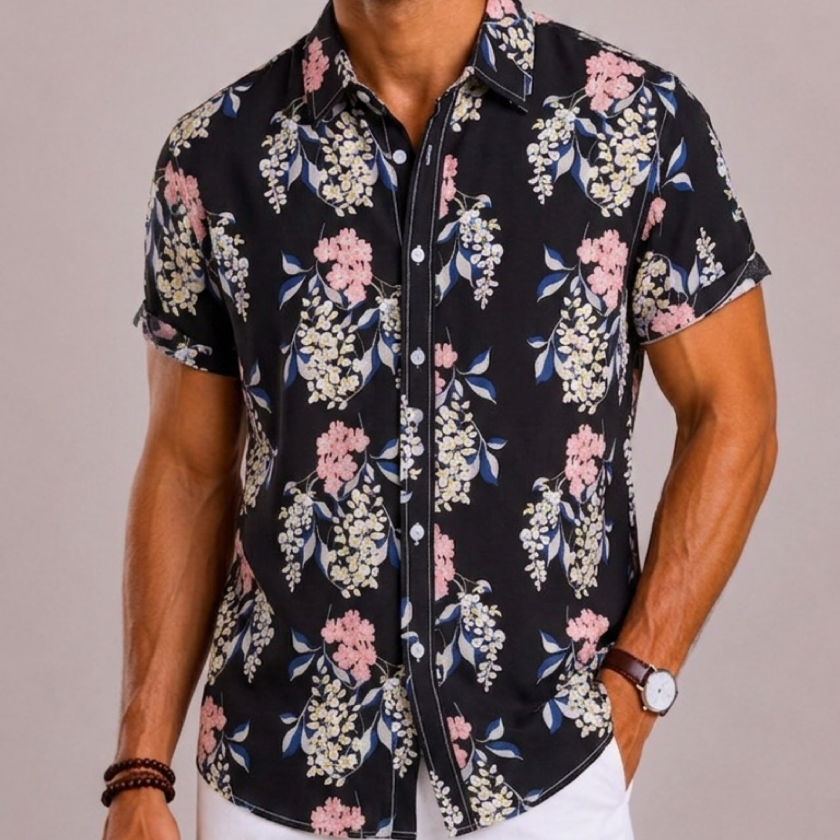 Harrington Oxford | Floral Shirt For Men