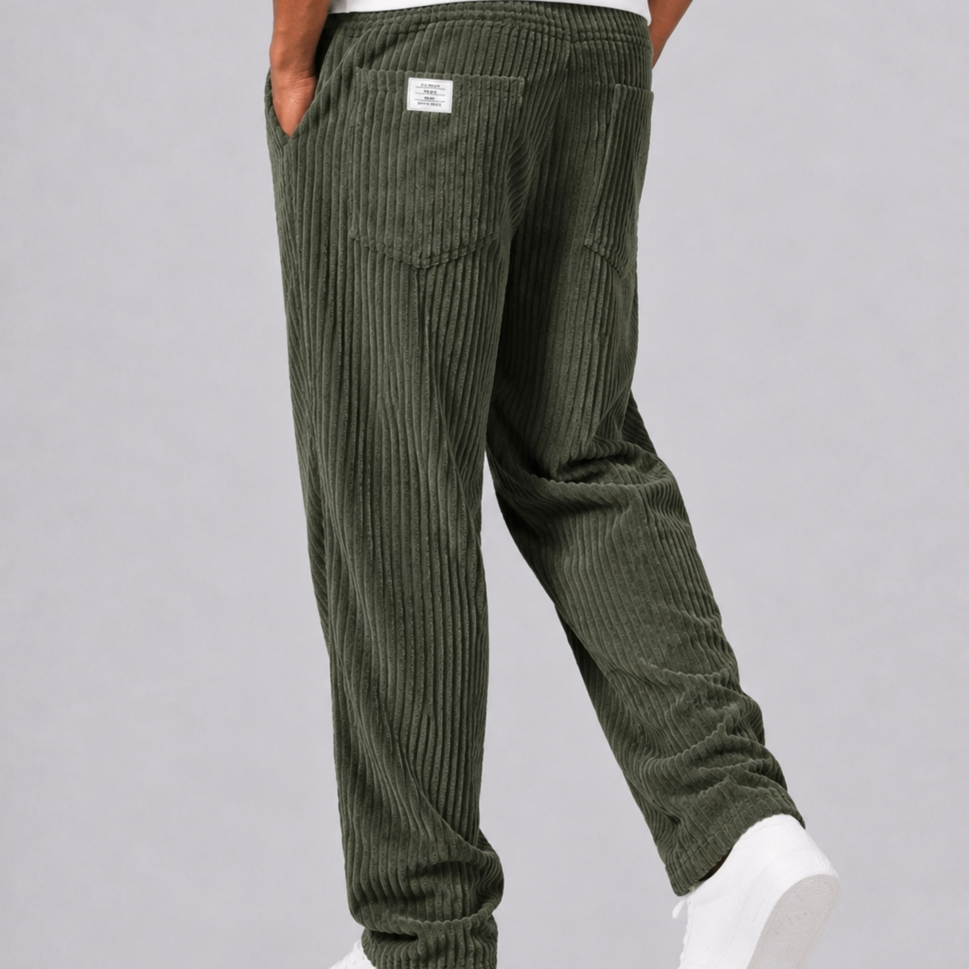 Harrington Oxford | Cord Trousers With Drawstring For Men