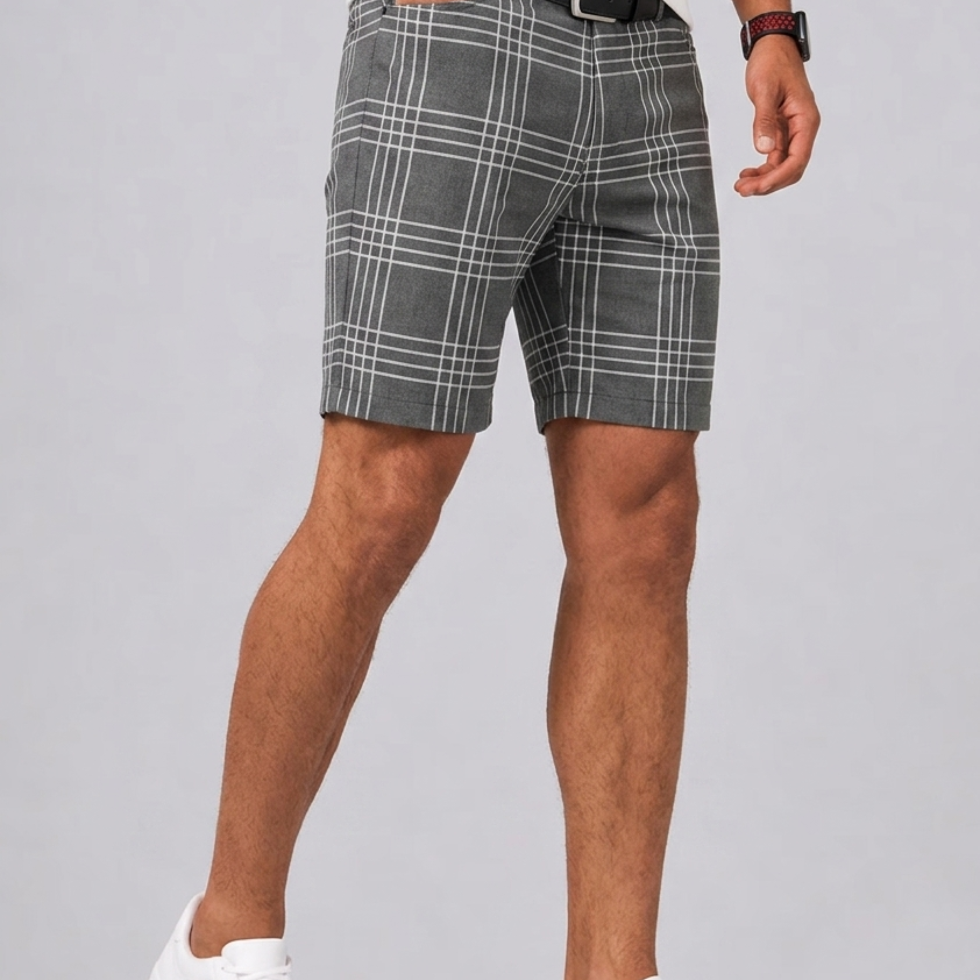 Harrington Oxford | Checked Slim Fit Shorts For Men