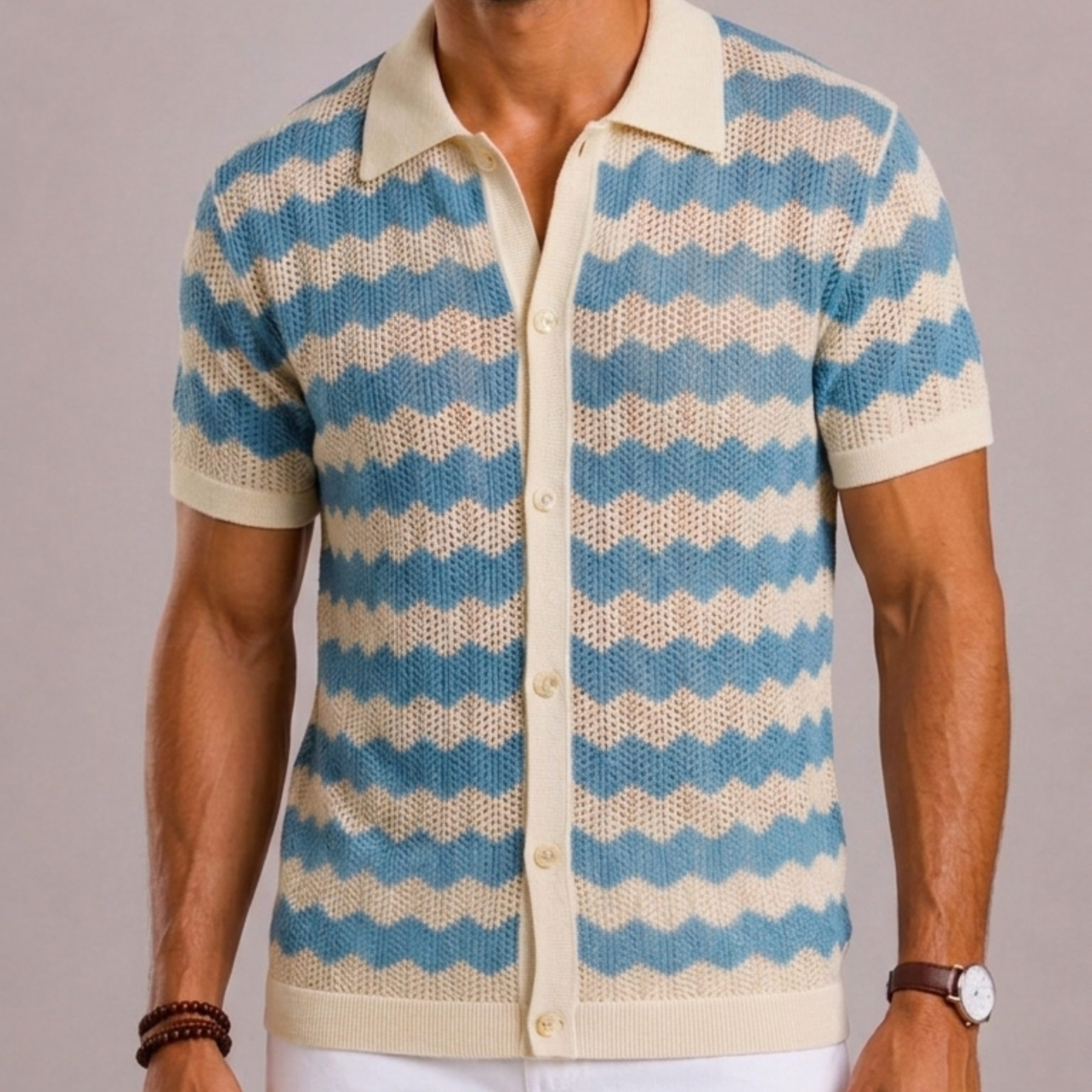 Harrington Oxford | Knitted Polo Shirt For Men