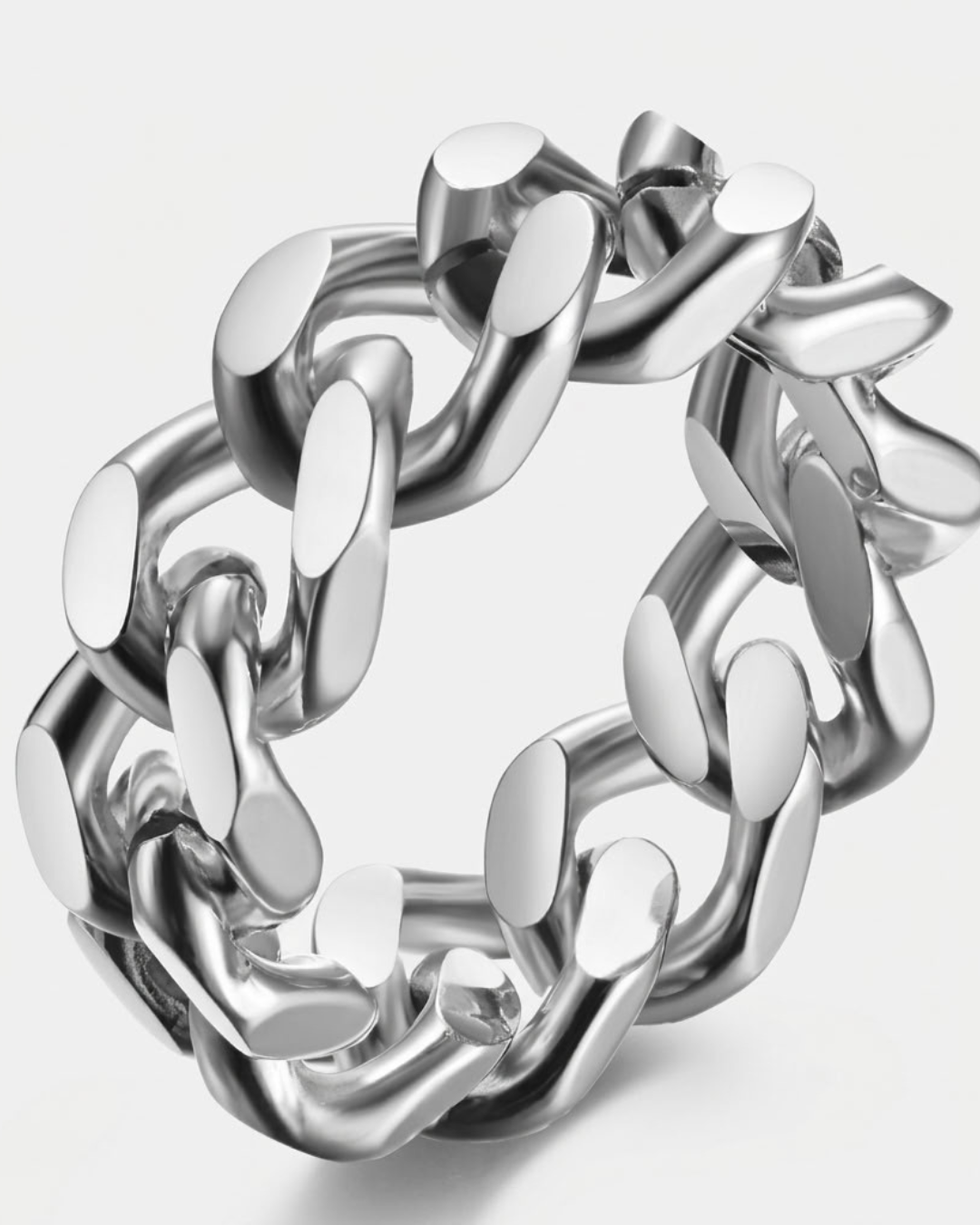 Cuban Link Statement Ring For Men