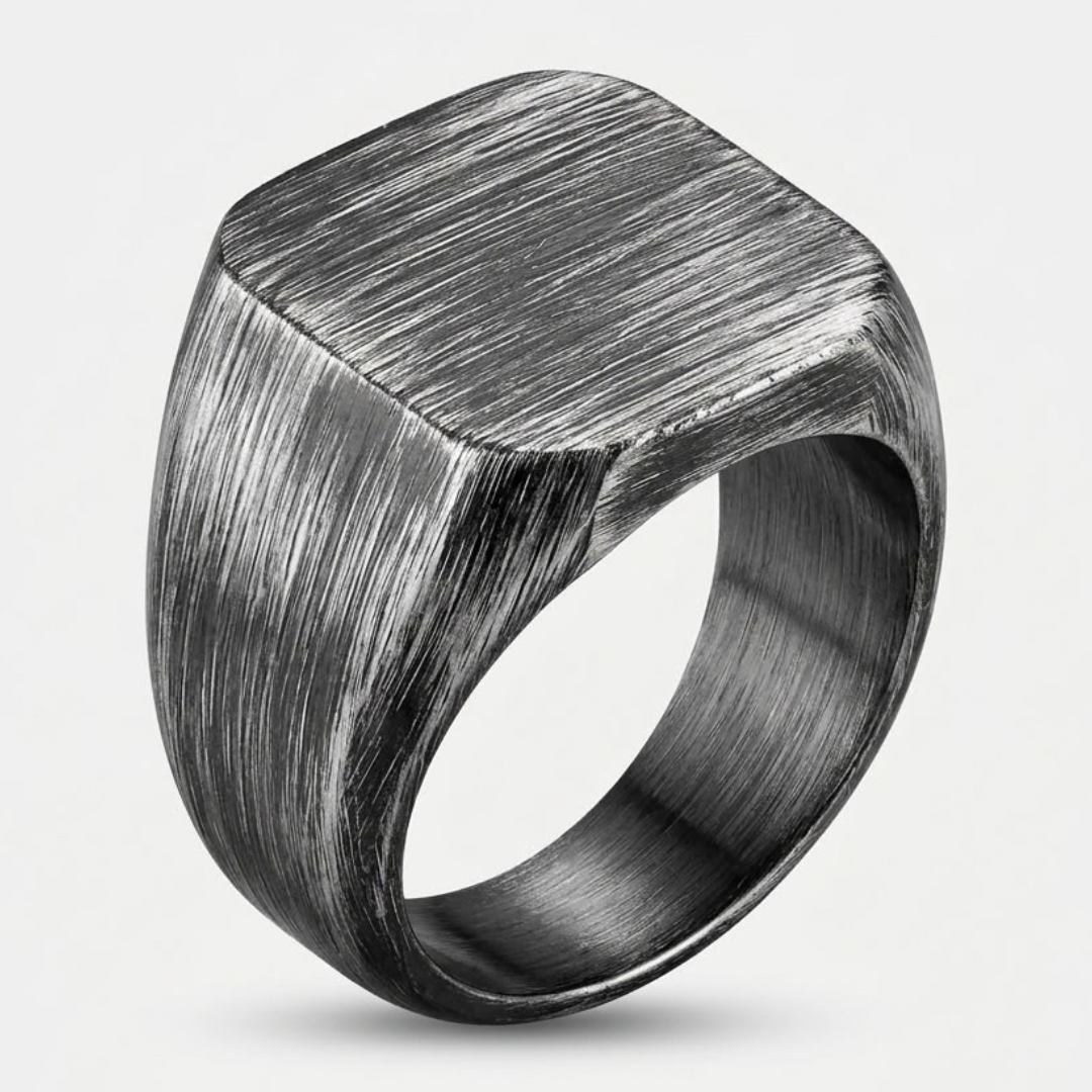 Vintage Woven Viking Symbol Ring For Men