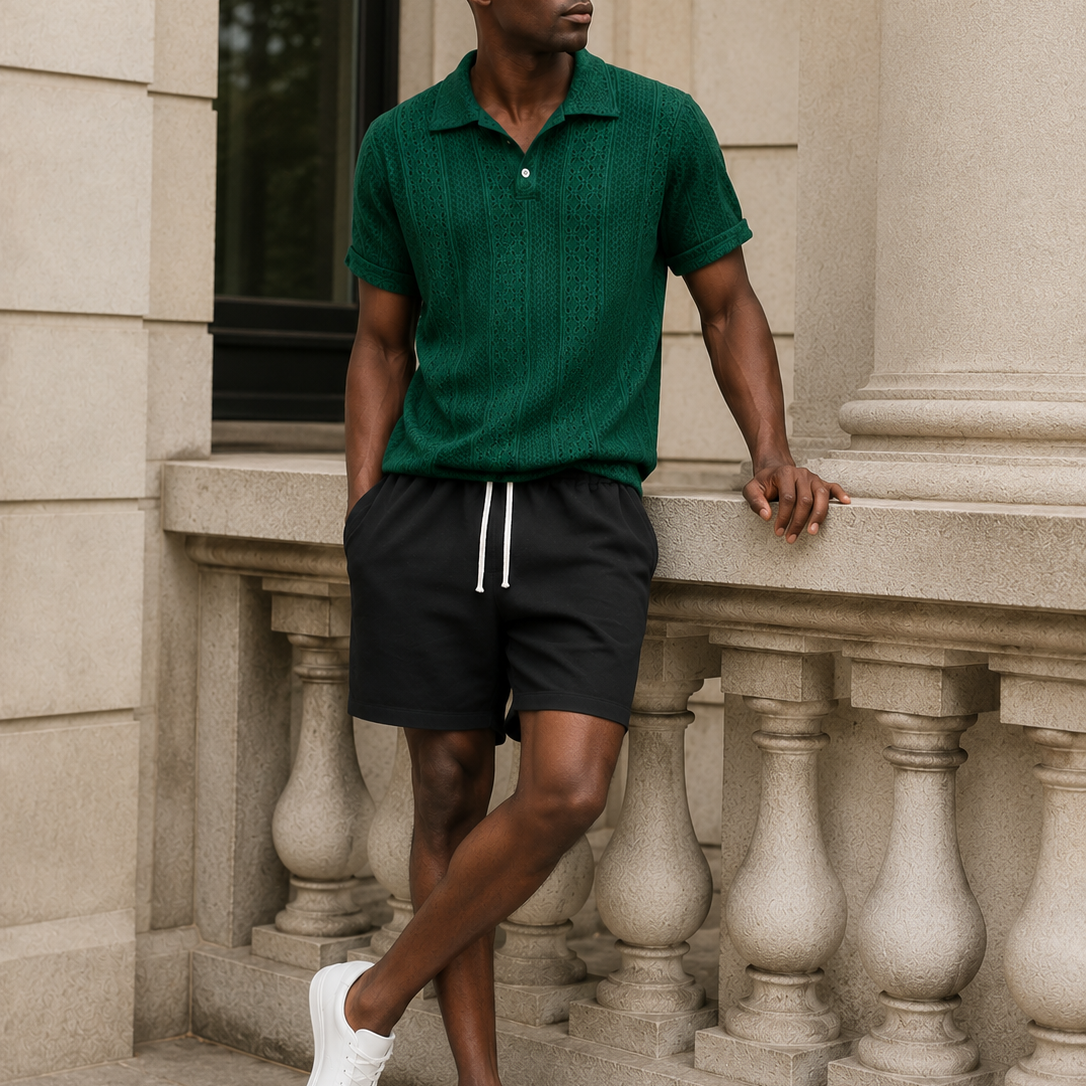 JACQUARD SHORT SET FOR MEN