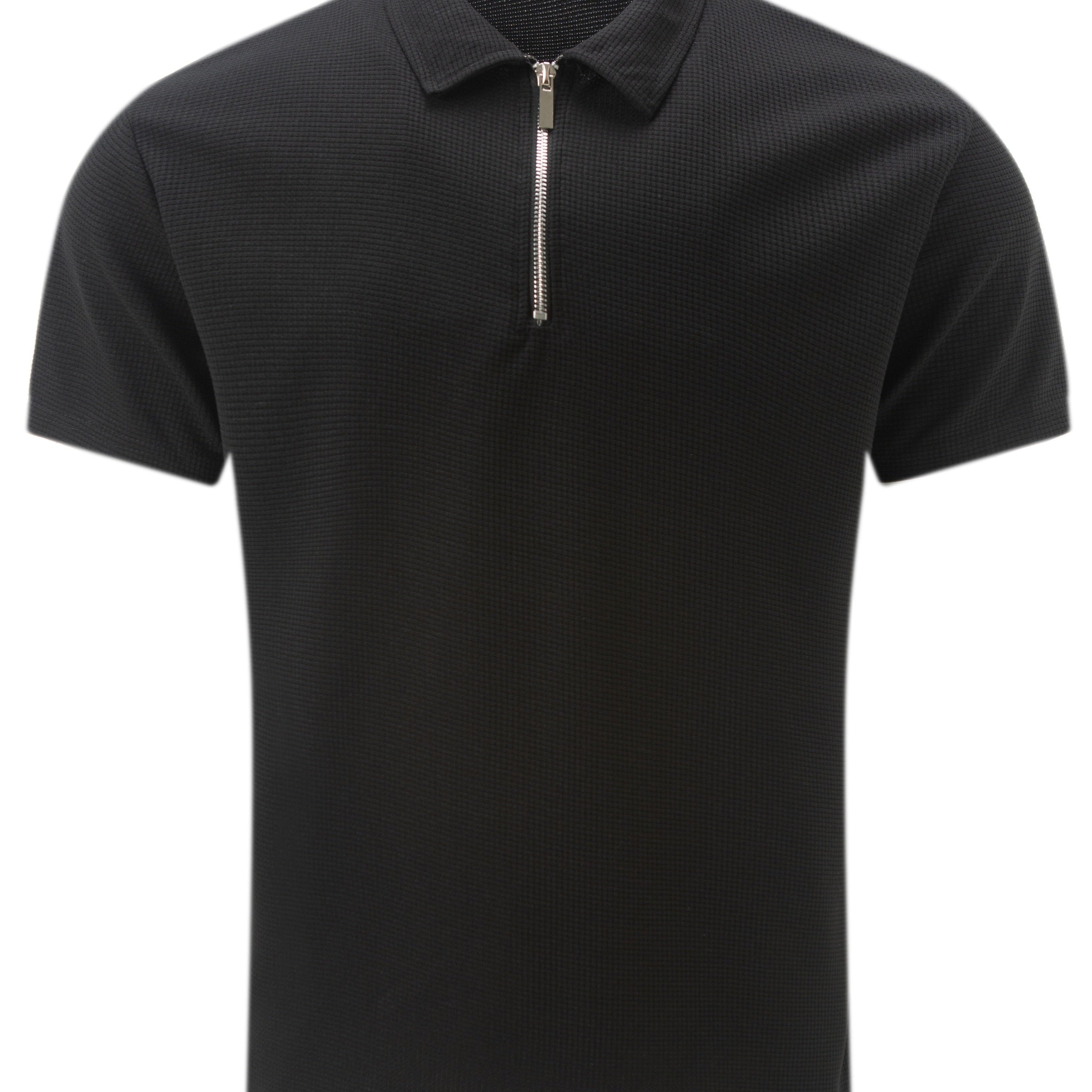 Harrington Oxford | Zip Polo Shirt For Men