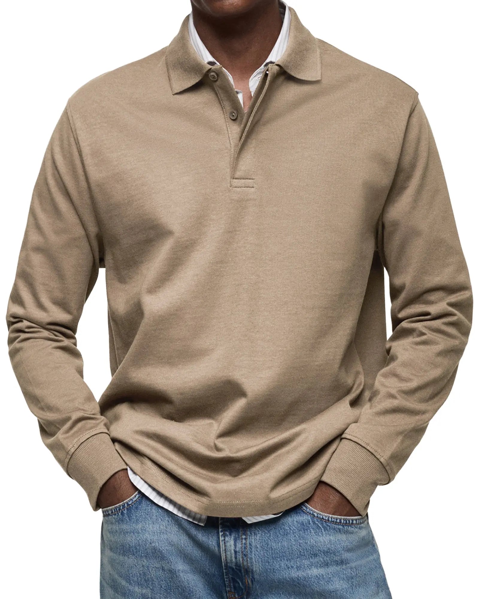 Harrington Oxford | Luxury Long Sleeve Polo Harrington Oxford