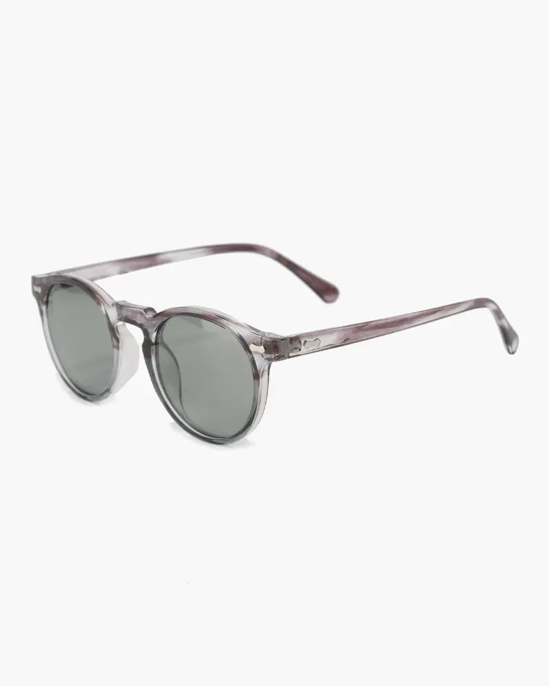 Harrington Oxford | Retro Round Sunglasses for Men with UV Protection Black Harrington Oxford