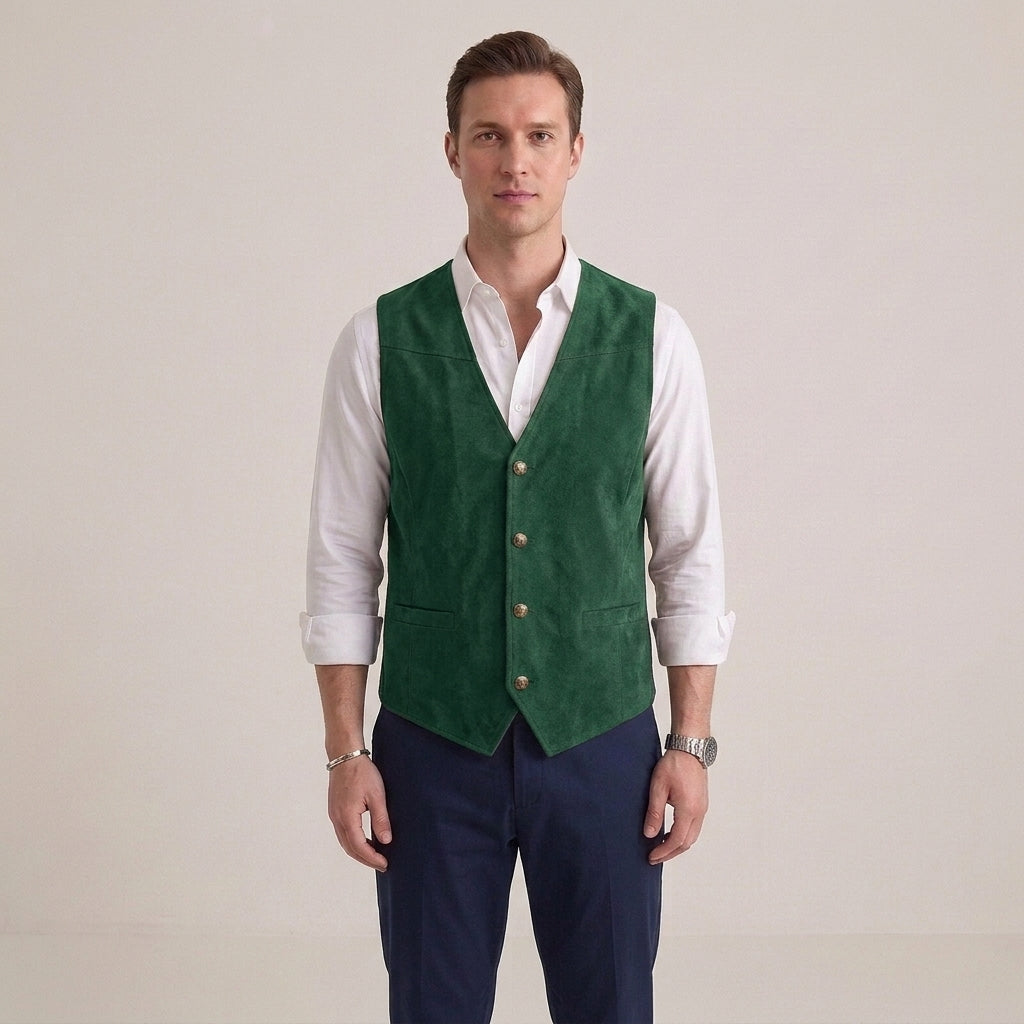 Classic Formal Button Waistcoat Vest For Men