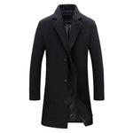 Harrington Oxford | Men's Tailored Wool Overcoat – Classic Long Winter Coat for Smart or Casual Wear Harrington Oxford